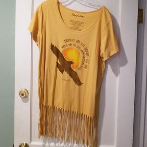 Sheryl Crow fringed Tshirt